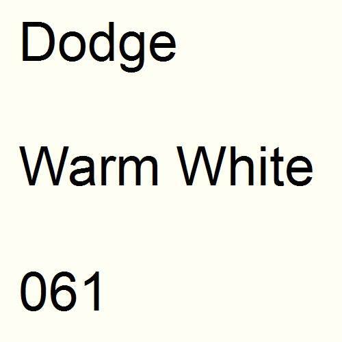 Dodge, Warm White, 061.